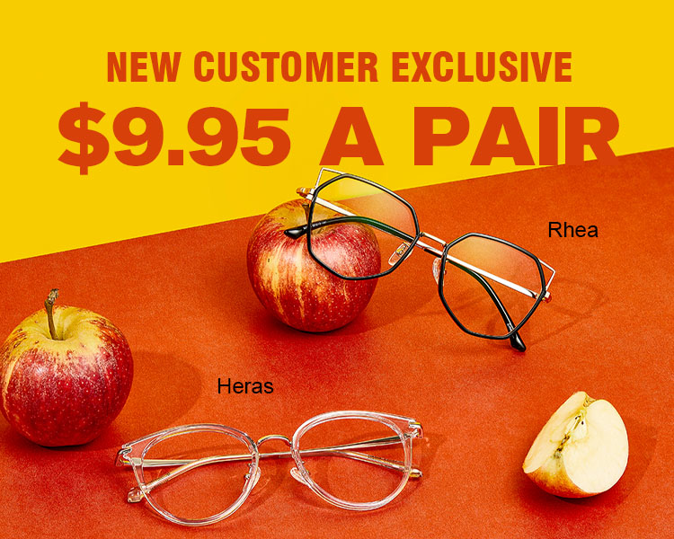 $9.95 Prescription Glasses for New Customers