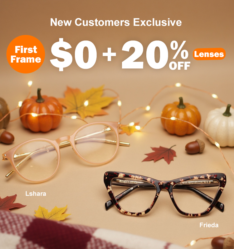 $0 Prescription Glasses for New Customers