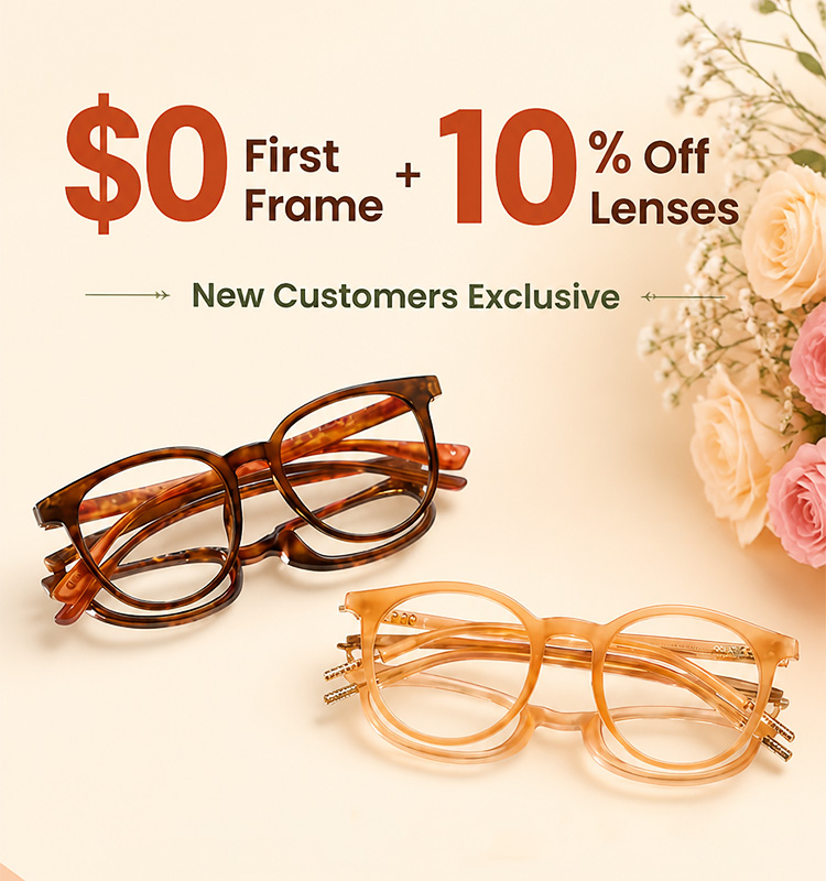 $0 Prescription Glasses for New Customers