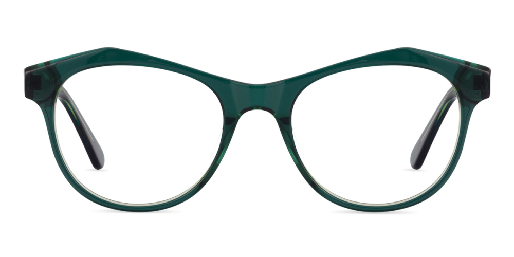Blueberry Striking Dark Green Eyeglasses Zinff Optical