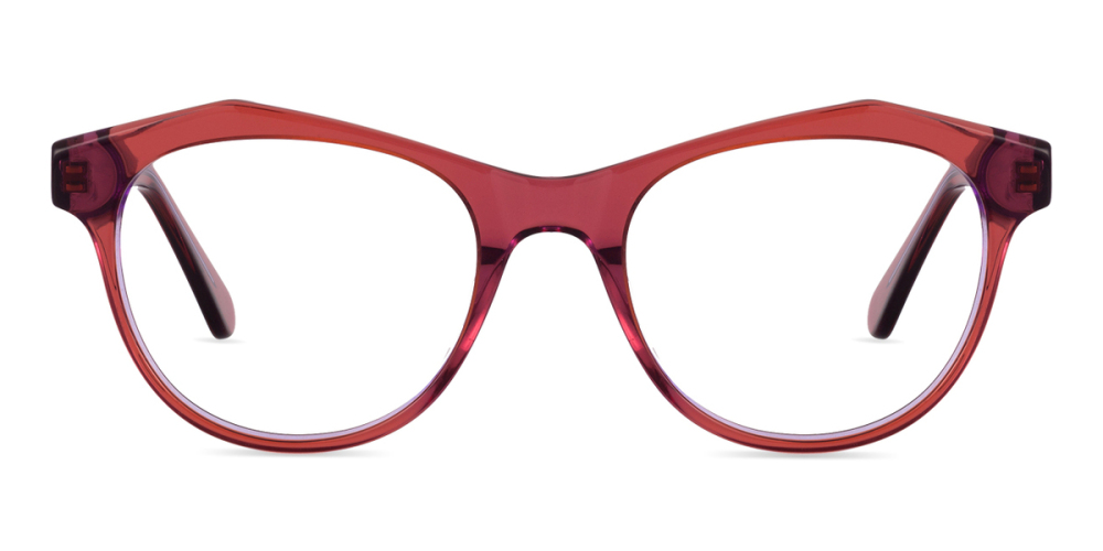 Blueberry Stylishly Eccentric Frames in Fiery Red Zinff Optical