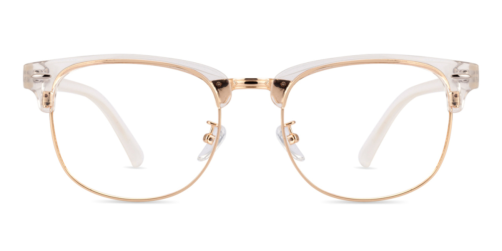 Ares Beautiful Clear Gold Frame Eyeglasses | Zinff Optical