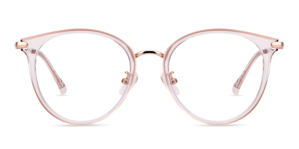 Rose gold sales clear glasses