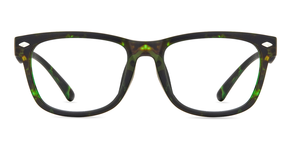 Lime Rectangle Lime Green Black Floral Frame Zinff Optical