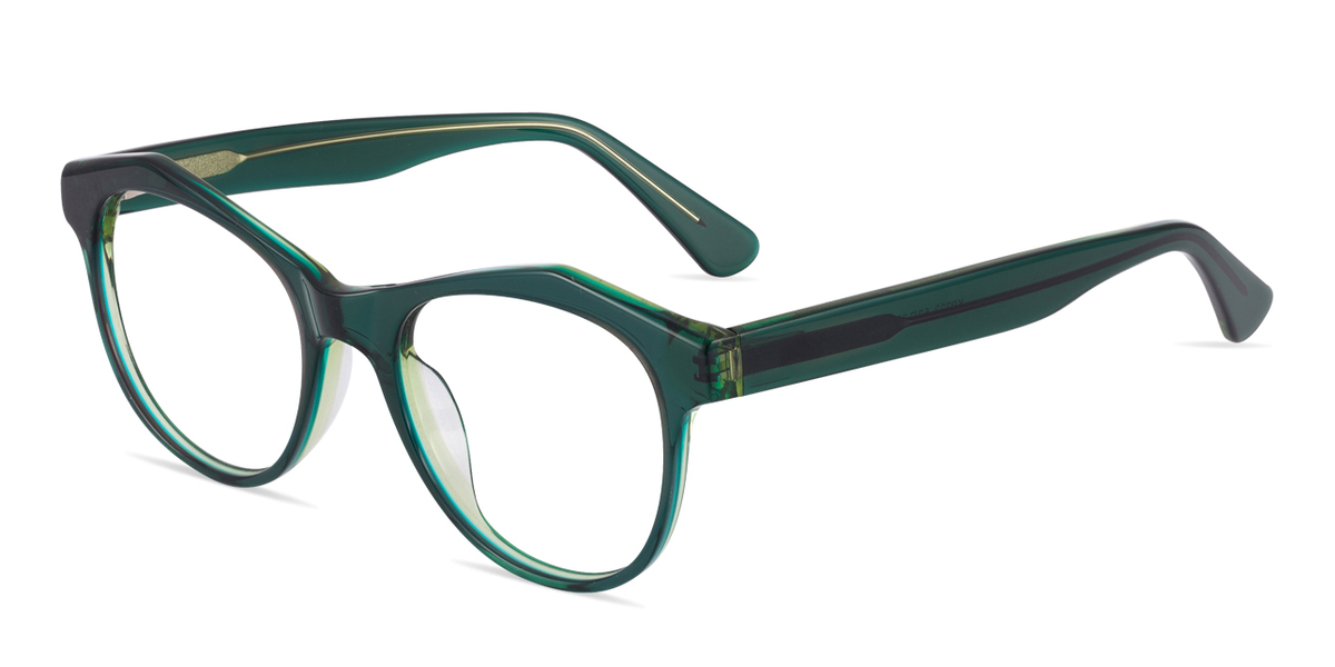 Blueberry Striking Dark Green Eyeglasses | Zinff Optical
