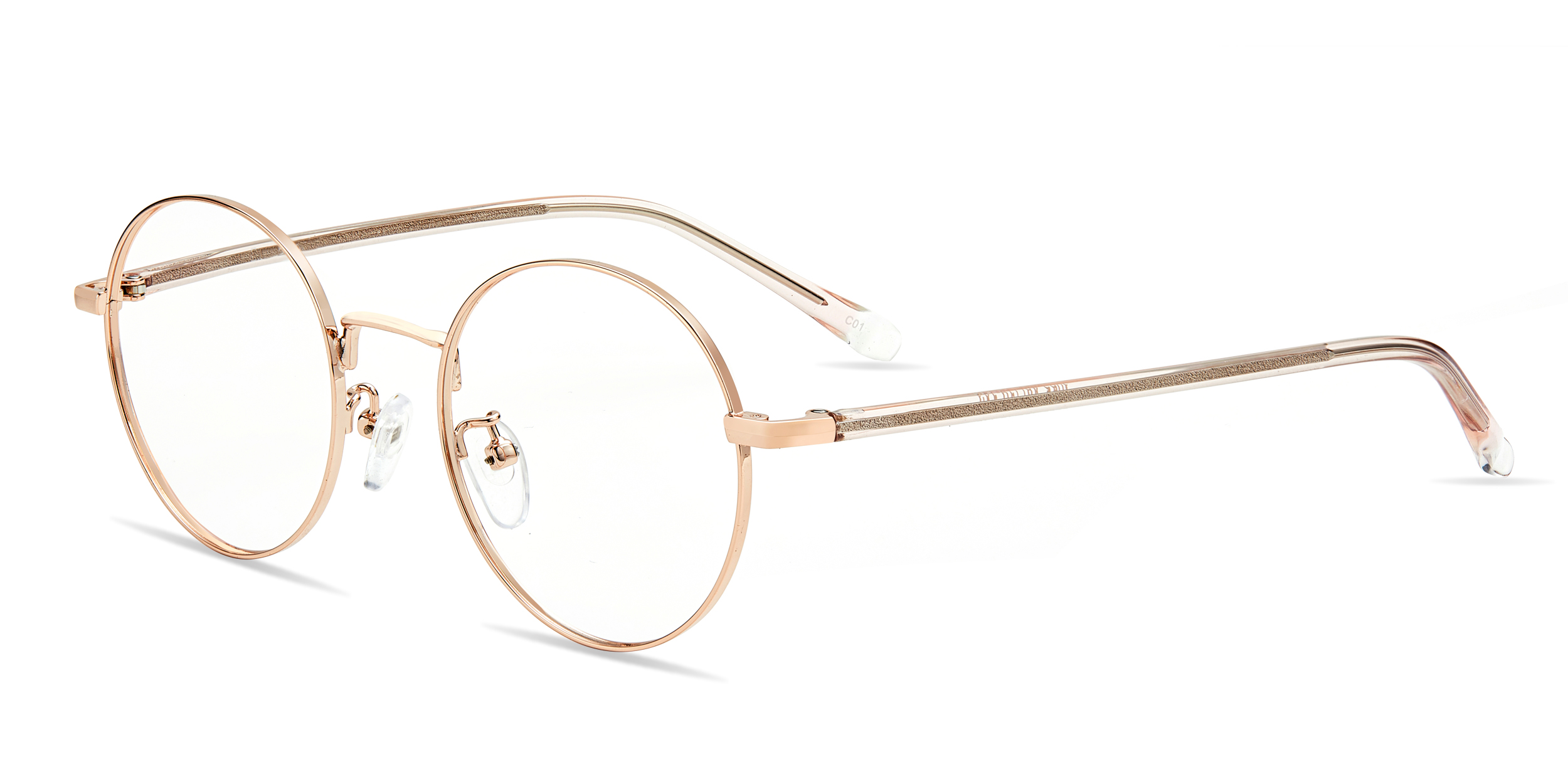 Simon Delicate Round Eyeglasses with Swagger | Zinff Optical