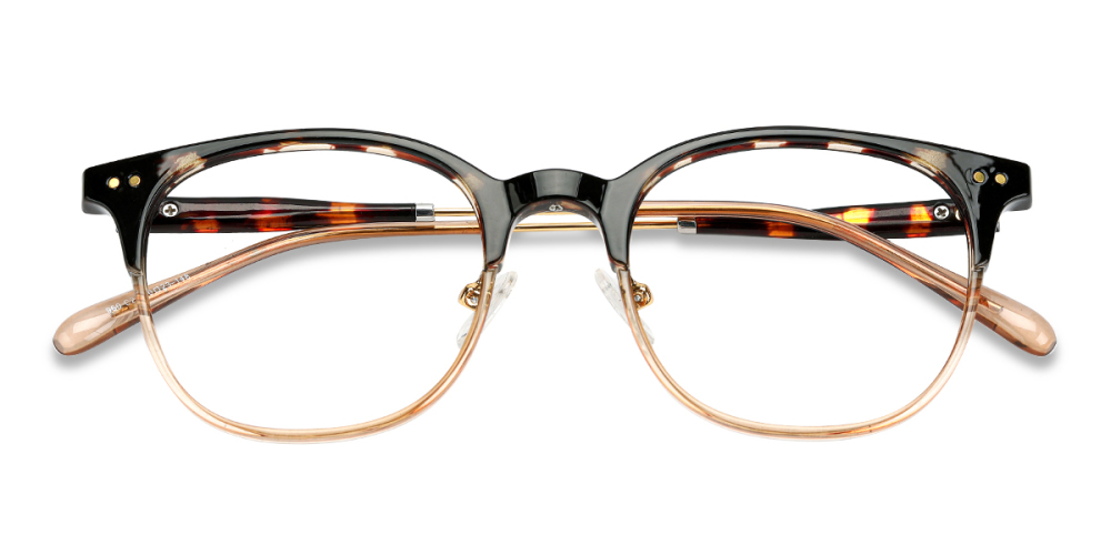 Delicate Browline Tortoise Eyeglasses With Rich Detail Zinff Optical