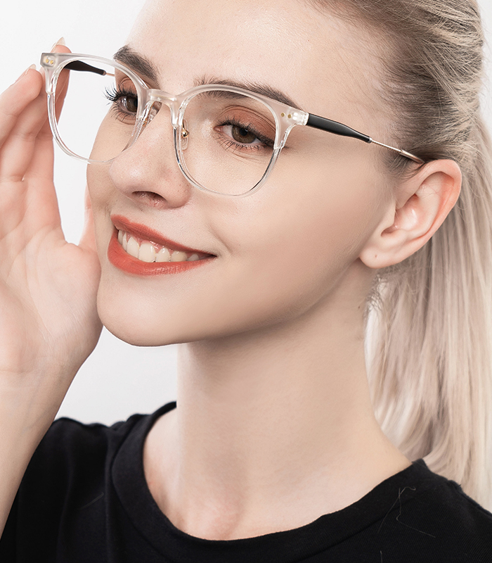 Delicate Delicate Clear Eyeglasses with Great Lustrous | Zinff Optical