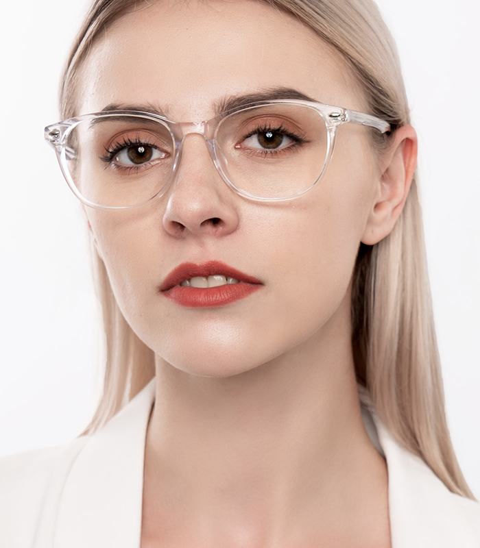 Zeus Oval Clear Eyeglasses with Grace | Zinff Optical