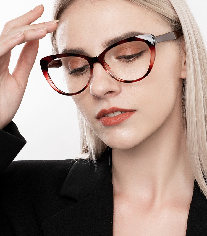 Calliope Cat Eye Ombre Eyeglasses in Bold Style Zinff Optical