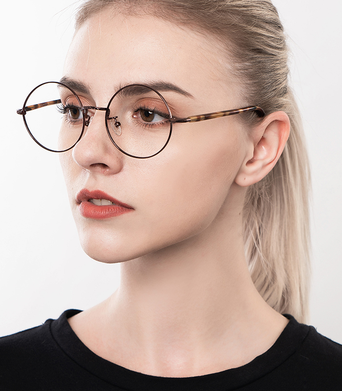 Brentwood Glossy Copper Tortoise Frames in Rich Retro Style | Zinff Optical